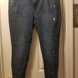 Lane Bryant Embelleshed Jeans. Size 20. Worn once.